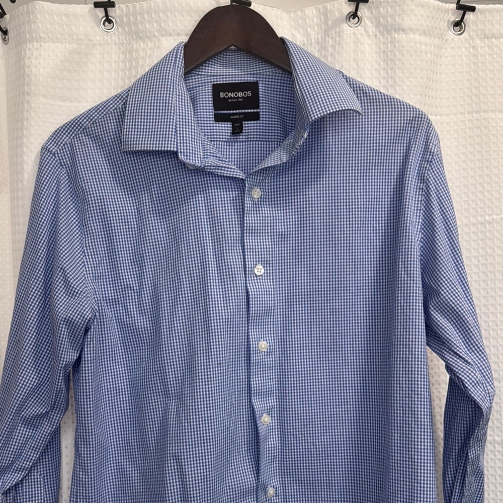 Bonobos Blue Dress Shirt Classic Cotton